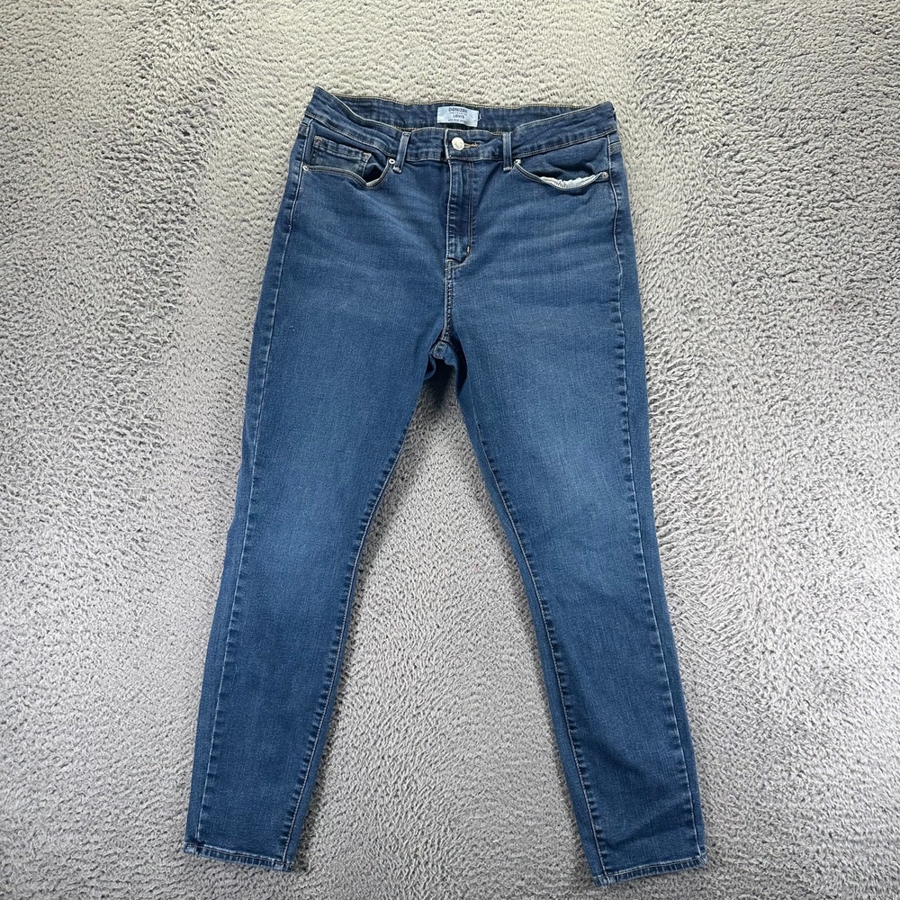 Denizen from Levi's Jeans Womens 14 Blue Cotton Denim‎ Skinny Mid-Rise Workwear